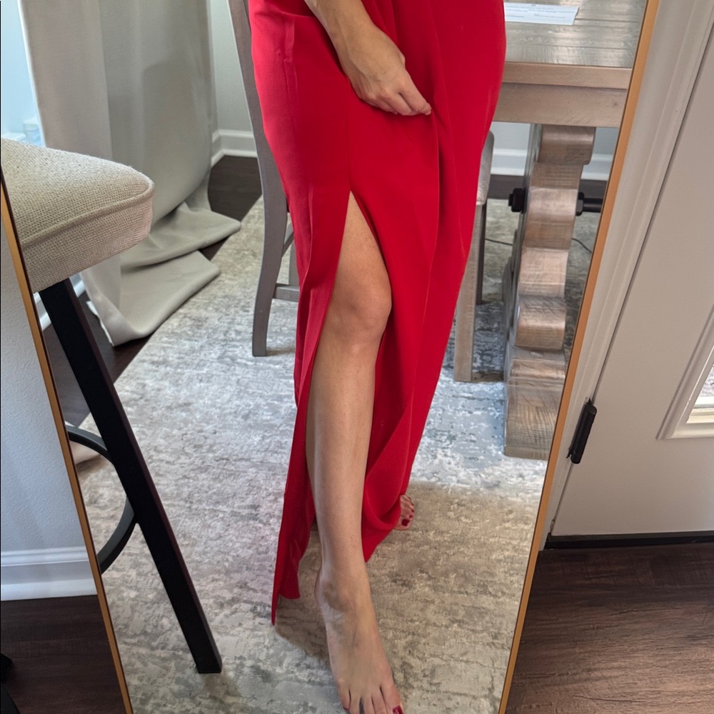 Red Evening Skirt - Picture 5 of 7